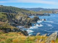 Scenic cliffs view in San Xiao, small village near Cedeira, Galicia, northern Spain